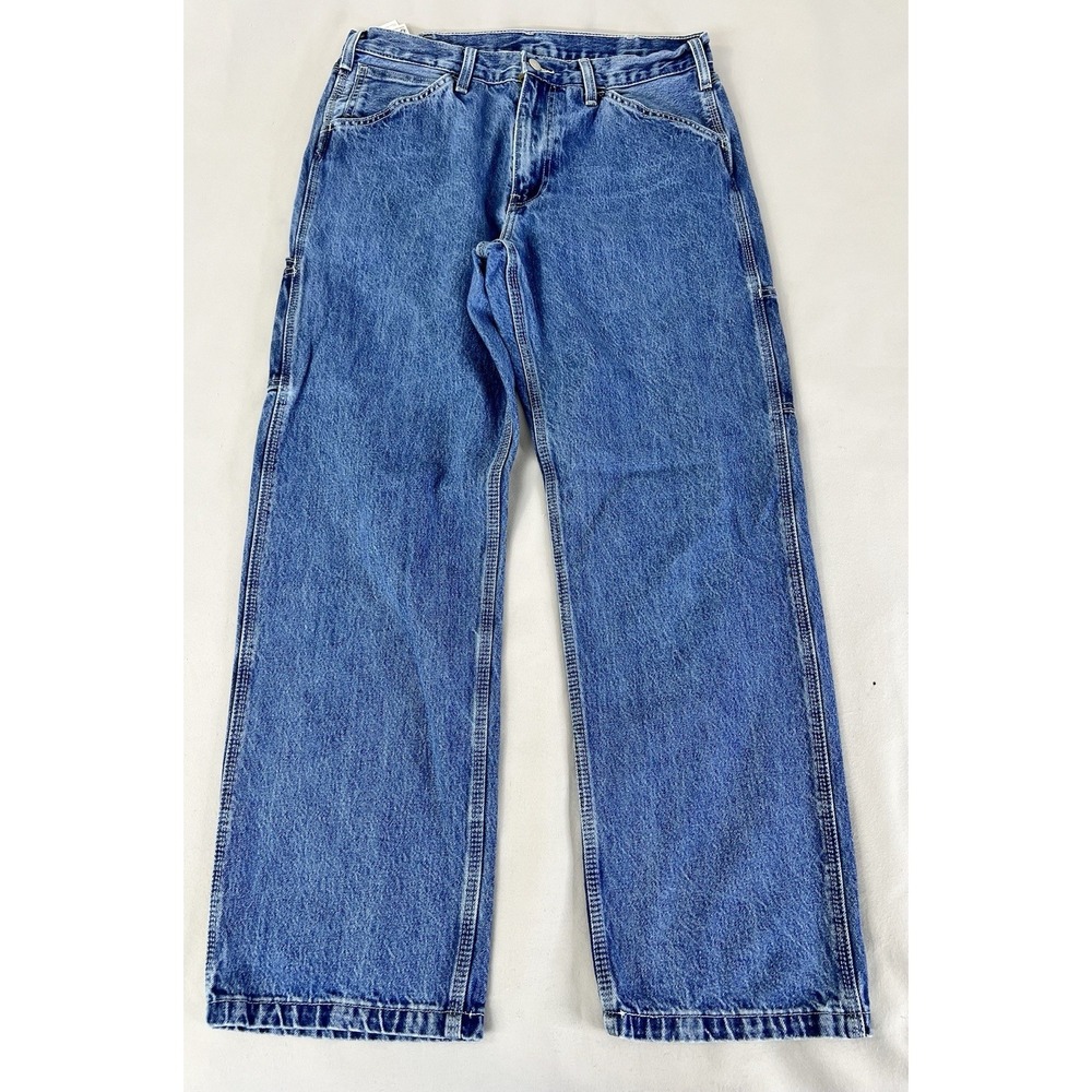Levi Strauss Signature‎ Carpenter Jeans Mens 34x34 (34x31)Blue Denim Pants VTG